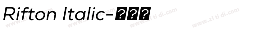 Rifton Italic字体转换 Rifton Italic字体转换